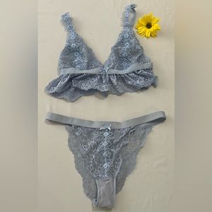 Blue Lace Lingerie